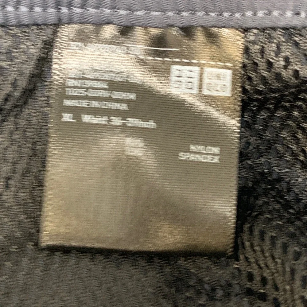 Uniqlo Casual Pants Mens XL Gray Comfort Stretch Mesh Lined Slash Pocket Outdoor